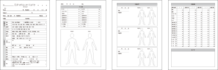 エステサロン様向け　カルテ（ボディ）