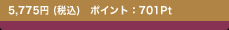 5,775�~(�ō�)�@�|�C���g�F701Pt