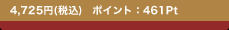 4,725�~(�ō�)�@�|�C���g�F461Pt