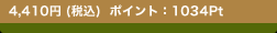 4,410�~ (�ō�)  �|�C���g�F1034Pt