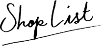 Shop List