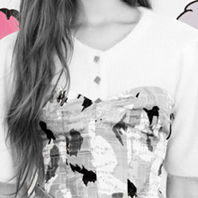 No.3 Bustier　6,930yen / Cardigan 8,820yen / Pants 2,940yen