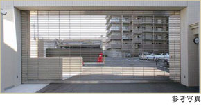リモコン式シャッターゲート/地下駐車場